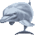 ペイントタッチ海豚　色数4色のアイコン