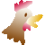 シンプル鶏／アイコン