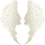 エンジェルの羽根　色数2色（グラデーションあり）＜天使の羽根／非商用無料イラスト