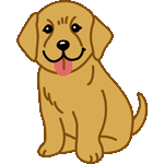 レトリーバー・イエロー　色数5色＜ラブラドールリトリーバーの子犬／条件付フリー画像