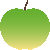 グリーンアップル　色数3色（グラデーションあり）のアイコン