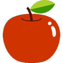 林檎 No 250 リンゴのイラスト アイコン 条件付フリー素材集 スマホなど携帯電話対応