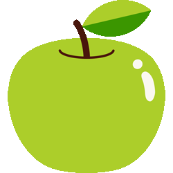 林檎 No 250 リンゴのイラスト アイコン 条件付フリー素材集 スマホなど携帯電話対応
