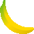 バナナ一房　色数3色（グラデーションあり）のアイコン