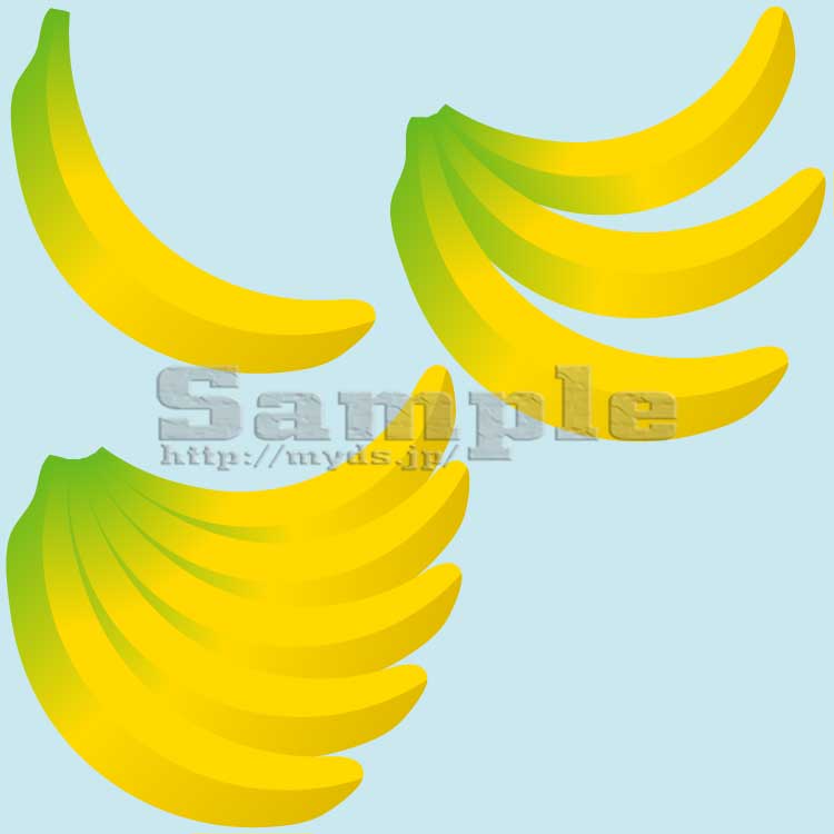 247 バナナ＜バナナ／条件付フリー素材・商用無料イラスト