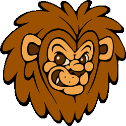 ライオンの顔 No 180 ライオンフェイスのイラスト アイコン 条件付フリー素材集 スマホなど携帯電話対応