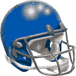 アメリカンフットボール青ヘルメット　色数5色＜274 アメフトメットのイラスト／条件付フリー素材