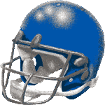 アメリカンフットボール青ヘルメット　色数5色＜アメリカンフットボールのヘルメット／非商用無料イラスト