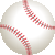 リアル野球ボール　色数4色（グラデーションあり）のアイコン