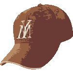 野球帽　色数5色＜野球道具／非商用無料イラスト