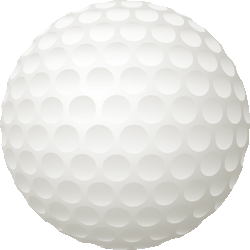 ゴルフボール　色数2色（グラデーションあり）＜275 ゴルフボールのイラスト／条件付フリー素材