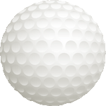 ゴルフボール　色数2色（グラデーションあり）＜ゴルフのボール／非商用無料イラスト