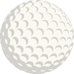 シンプルゴルフボール　色数2色＜ゴルフのボール／条件付フリー画像