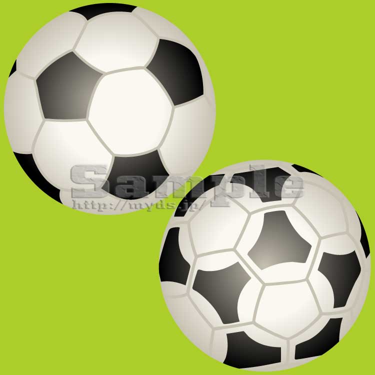 279 サッカーボール＜サッカー／条件付フリー素材・商用無料イラスト
