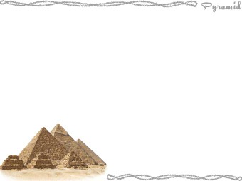 ピラミッドの年賀状／非商用無料イラスト