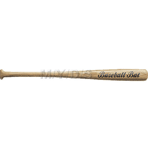 野球のバット（木製）のイラスト／条件付フリー素材集