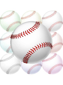 野球のボール（硬球）のポストカード／無料イラスト