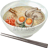 豚骨拉麺のイラスト／フリー素材（条件付）