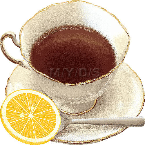 紅茶（レモンティー）のイラスト／条件付フリー素材集