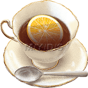 紅茶（レモンティー）／フリー素材集