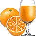 オレンジジュースのアイコン