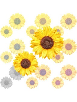 （向日葵の花）ヒマワリの花のポストカード／無料イラスト