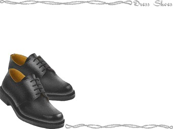 （紳士物）革靴・ビジネス シューズの年賀状／非商用無料イラスト