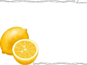檸檬（れもん）の年賀状／非商用無料イラスト