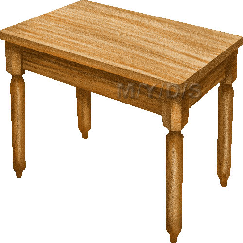 木製テーブルのイラスト／条件付フリー素材集