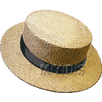 カンカン帽 ボーターハット キャノチエのイラスト 条件付フリー素材集