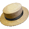カンカン帽 ボーターハット キャノチエのイラスト 条件付フリー素材集