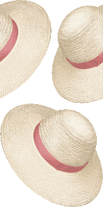 麦藁帽子の壁紙／非営利無料イラスト