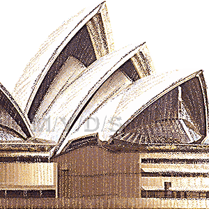 シドニー オペラハウスのイラスト 条件付フリー素材集