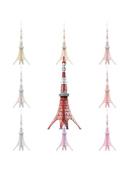東京タワーのポストカード／無料イラスト