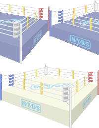 ボクシングのリングの壁紙／非営利無料イラスト