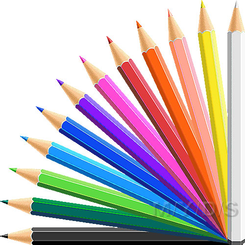 色鉛筆のイラスト／条件付フリー素材集