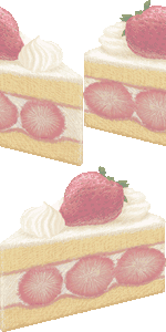 イチゴのショートケーキの壁紙／非営利無料イラスト