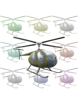ポスカ・ヘリコプター／条件付フリー素材