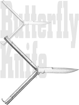 年賀状・フォールディングナイフ／条件付フリー素材