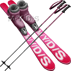 スキー用具のイラスト 条件付フリー素材集
