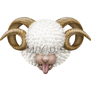 羊のイラスト（年賀用素材）／フリー素材集