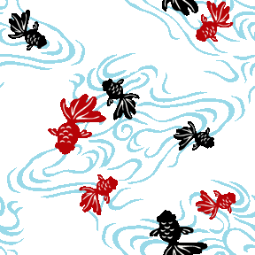 スマホ用ページ 金魚 赤 黒 No 085 赤黒キンギョの壁紙用イラスト 条件付フリー素材集