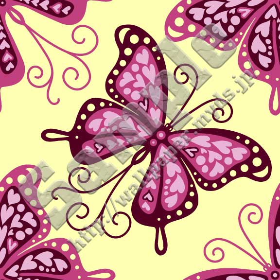 蝶々＜099 サイケ蝶＞の背景画像・壁紙