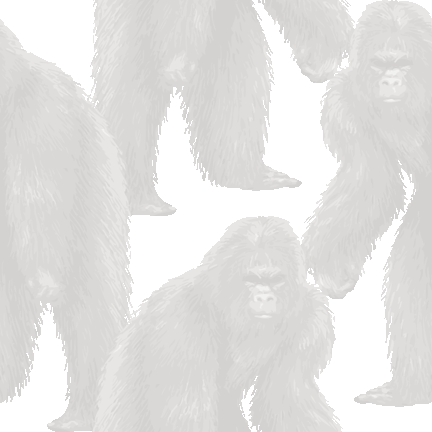 005 リアル猿人＞原人（ビッグフット）のテキスタイル図案／非商用無料イラスト