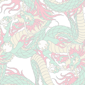 ドラゴン（シンプルタッチ）の背景図案