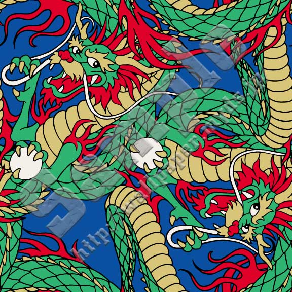 龍（東洋系ドラゴン）＜003 漫画タッチ龍＞の背景画像・壁紙