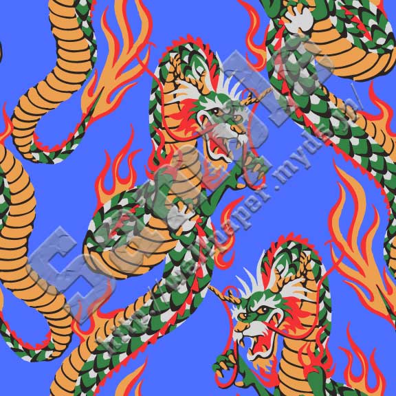 龍（東洋系ドラゴン）＜199 シンプルドラゴン＞の背景画像・壁紙