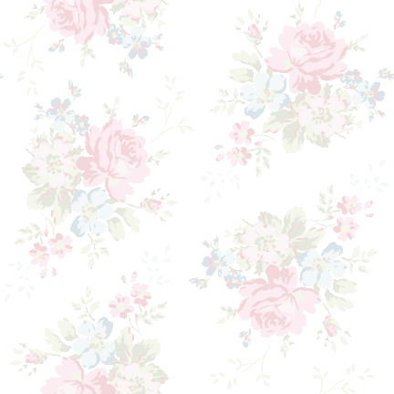 242 バラのブーケ＞大花柄のテキスタイル図案／非商用無料イラスト