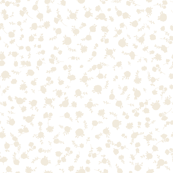 モノトーン花柄シルエットのテキスタイルパターン