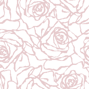 108 バラ線画＞薔薇（ばら）・大サイズのテキスタイル図案／非商用無料イラスト